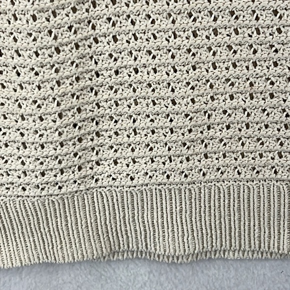 Artelier Nicole Miller Pullover Crochet Sweater Plus Size 3X Cream Like New - Picture 5 of 10